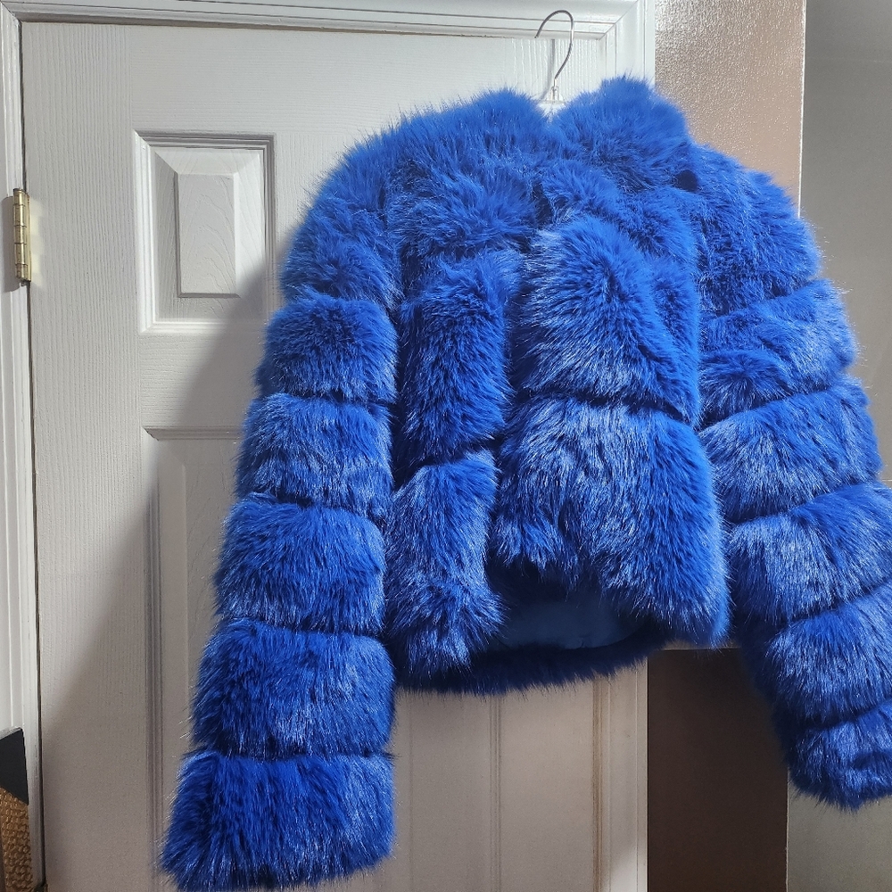 Gorgeous blue coat with tags size 3x